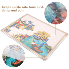 Piecevana puzzle board felt surface delivers gentle grip and smooth piece movement.