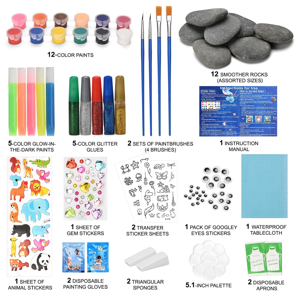 PiediaFos acrylic paints provide bold colors for smooth, mess-free painting on stones.