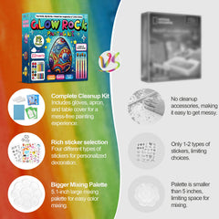 PiediaFos glitter glues add sparkle to rock art without fuss.