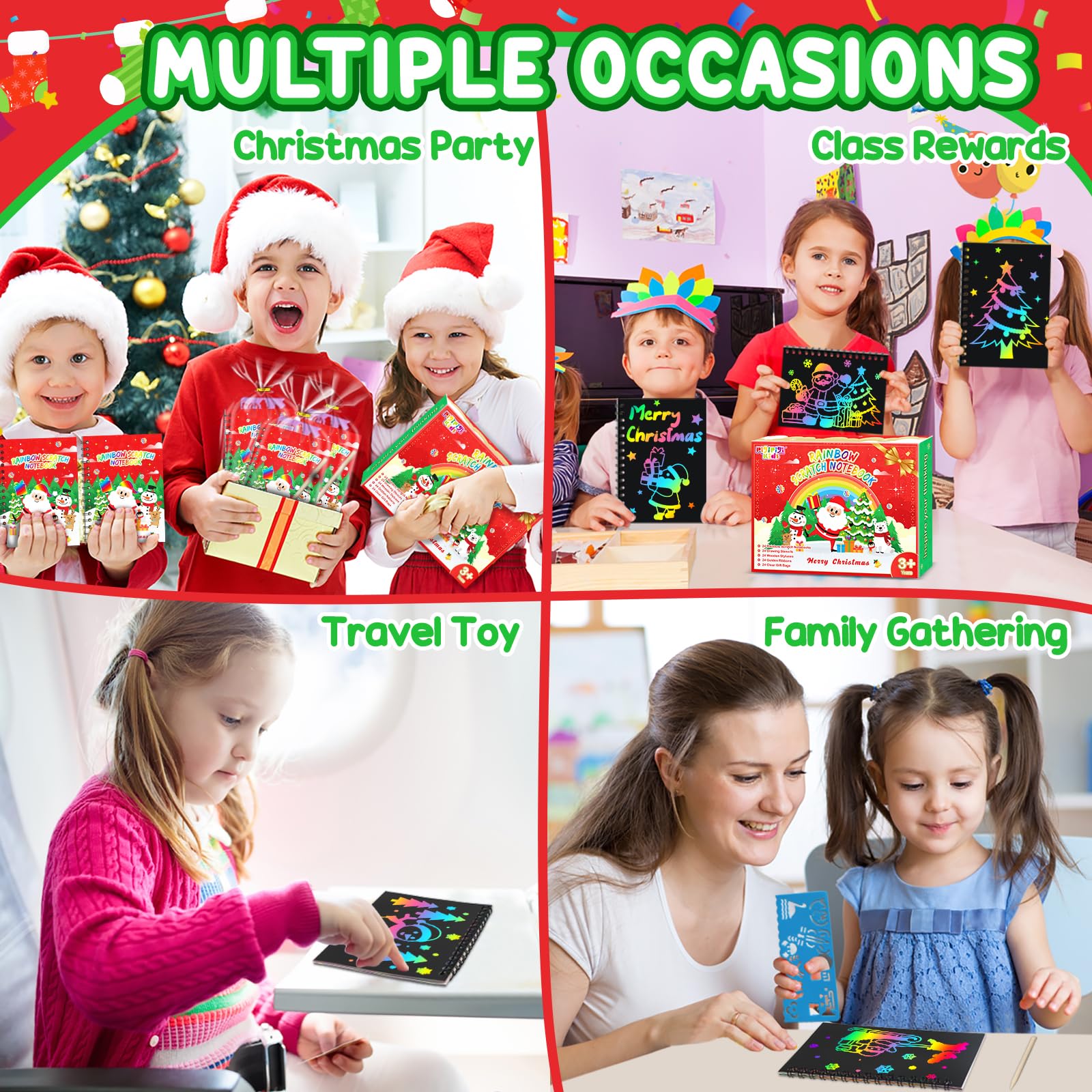 Pigipigi Kids colorful scratch art templates to spark creativity
