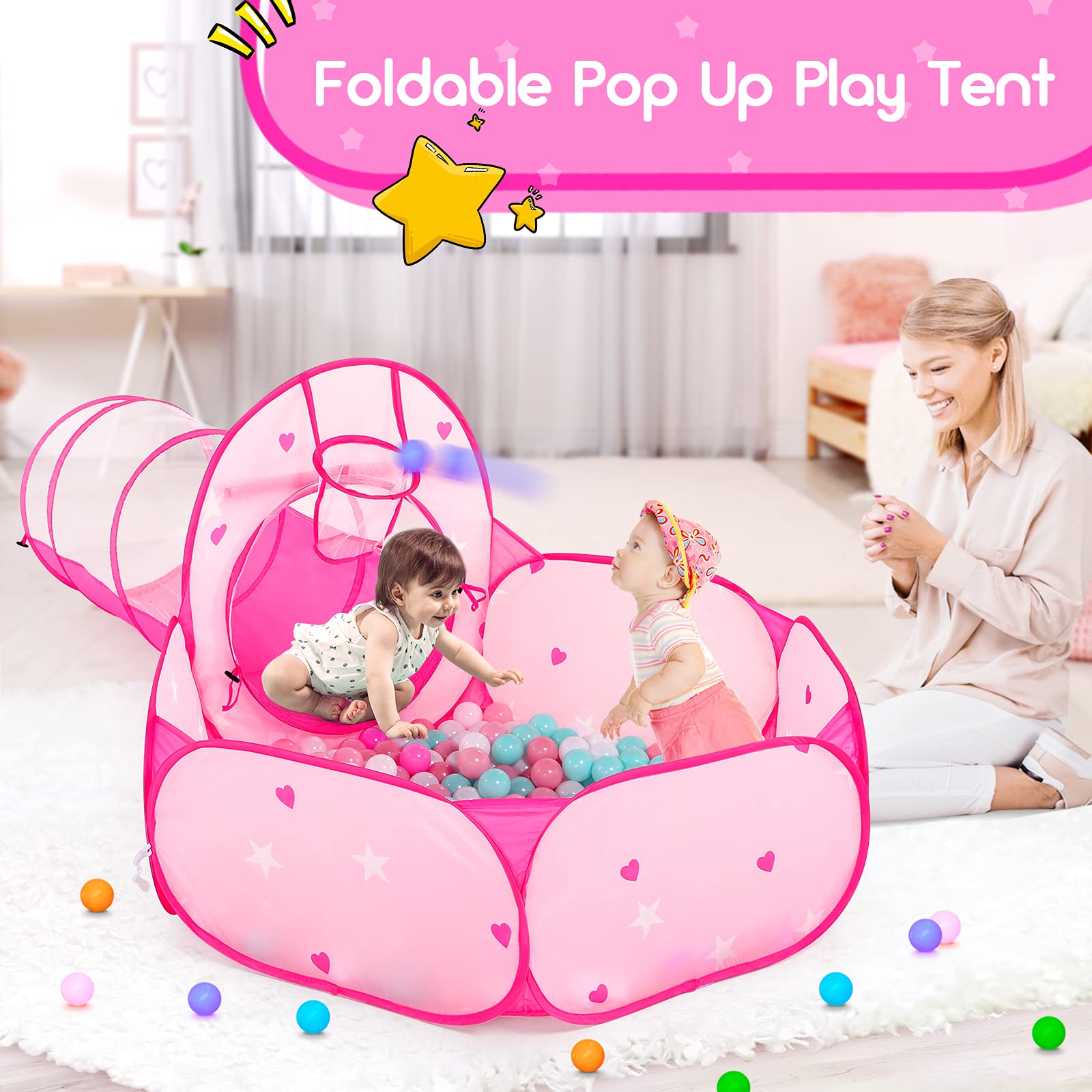 PigPigPen kids playhouse for indoor and outdoor fun, easy to set up.