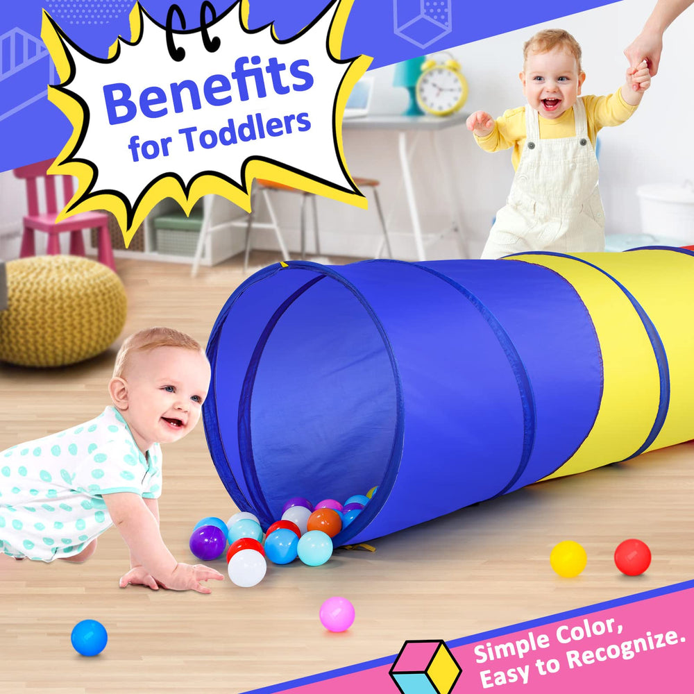 PigPigPen tunnel tent with yellow outer shell for backyard adventures.