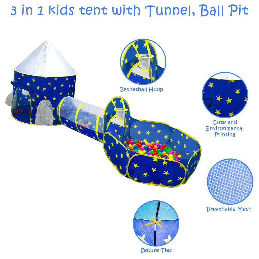 PigPigPen space world play tent set outdoors for backyard fun.