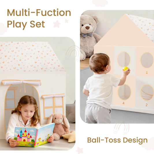 PIIKAGO ball-toss side design boosts hand-eye coordination during playtime.