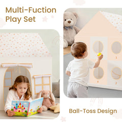 PIIKAGO ball-toss side design boosts hand-eye coordination during playtime.