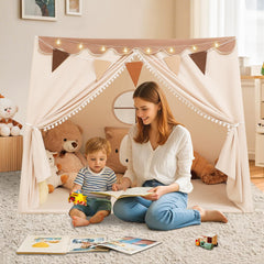 PIIKAGO indoor playhouse spacious area fits 2-3 kids for group play.