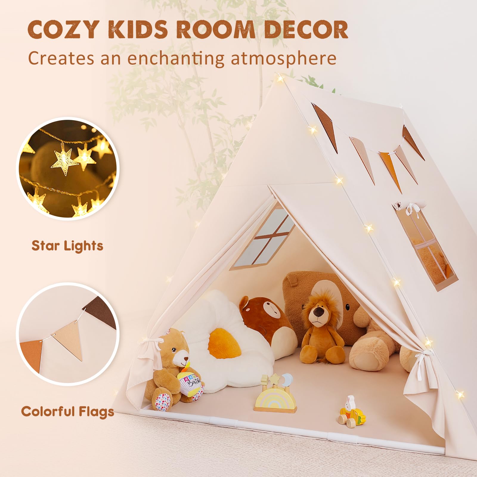 PIIKAGO Kids Tent easy assembly for quick setup without tools