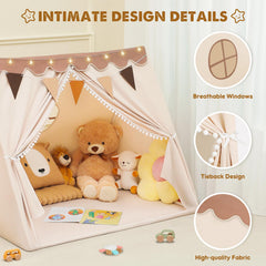 PIIKAGO play tent with decorative flags enhances room decor and imagination.