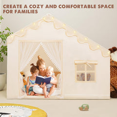 PIIKAGO roomy play tent — fits 3-4 kids for social activities.
