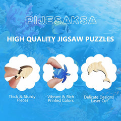 Pijesaksa Desk or wall decor puzzle adds character and a focal piece