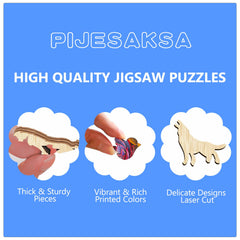 Pijesaksa eco-friendly wood ensures safe, long puzzle sessions