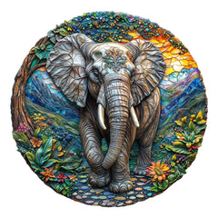 Pijesaksa forest elephant puzzle offers relaxing wood challenge for adults