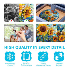 Pijesaksa Highly Interlocked Wood Puzzle keeps pieces securely in place for longer sessions