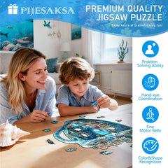 Pijesaksa Laser-cut wooden puzzle pieces ensure precise fit and neat edges