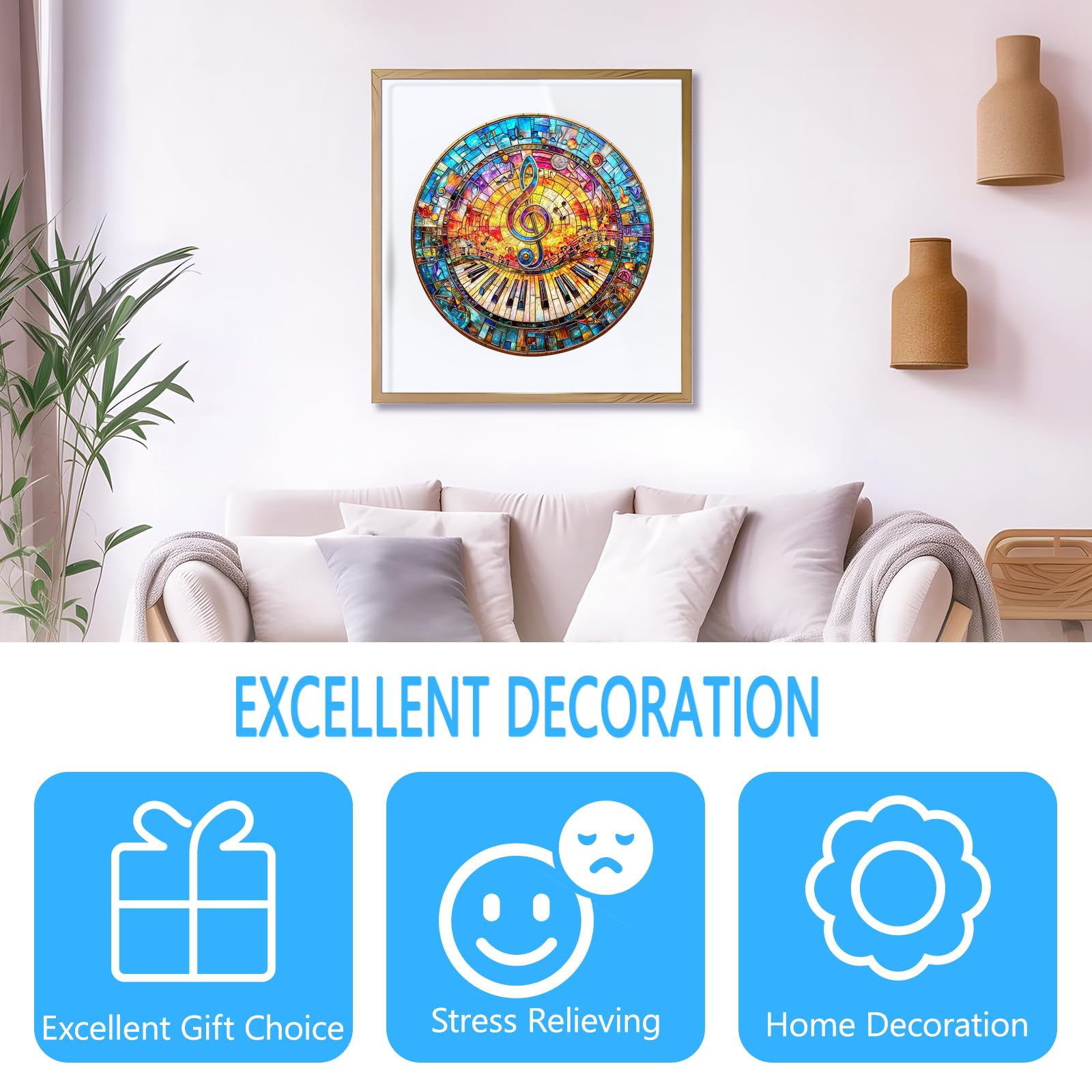 Pijesaksa eco-friendly wooden puzzle with vivid UV colors