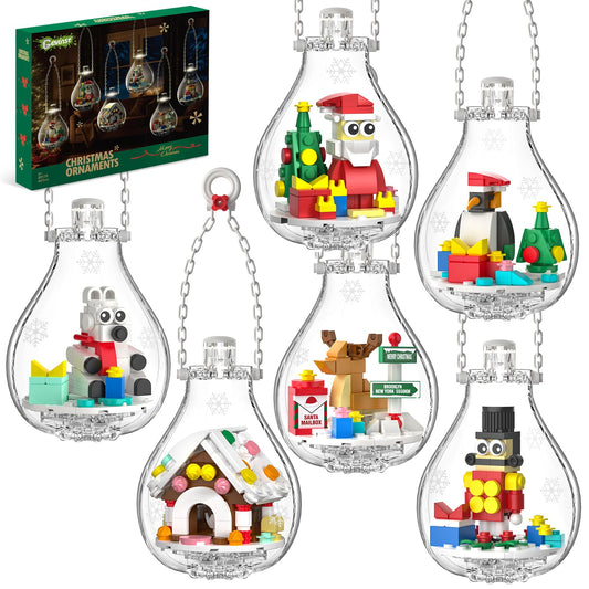 PIKARO Christmas Ornaments 2025 light bulb design illuminates a playful mini-scene for tree display