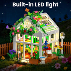PIKARO Flowers House with LED light—gift-worthy packaging for celebrations.