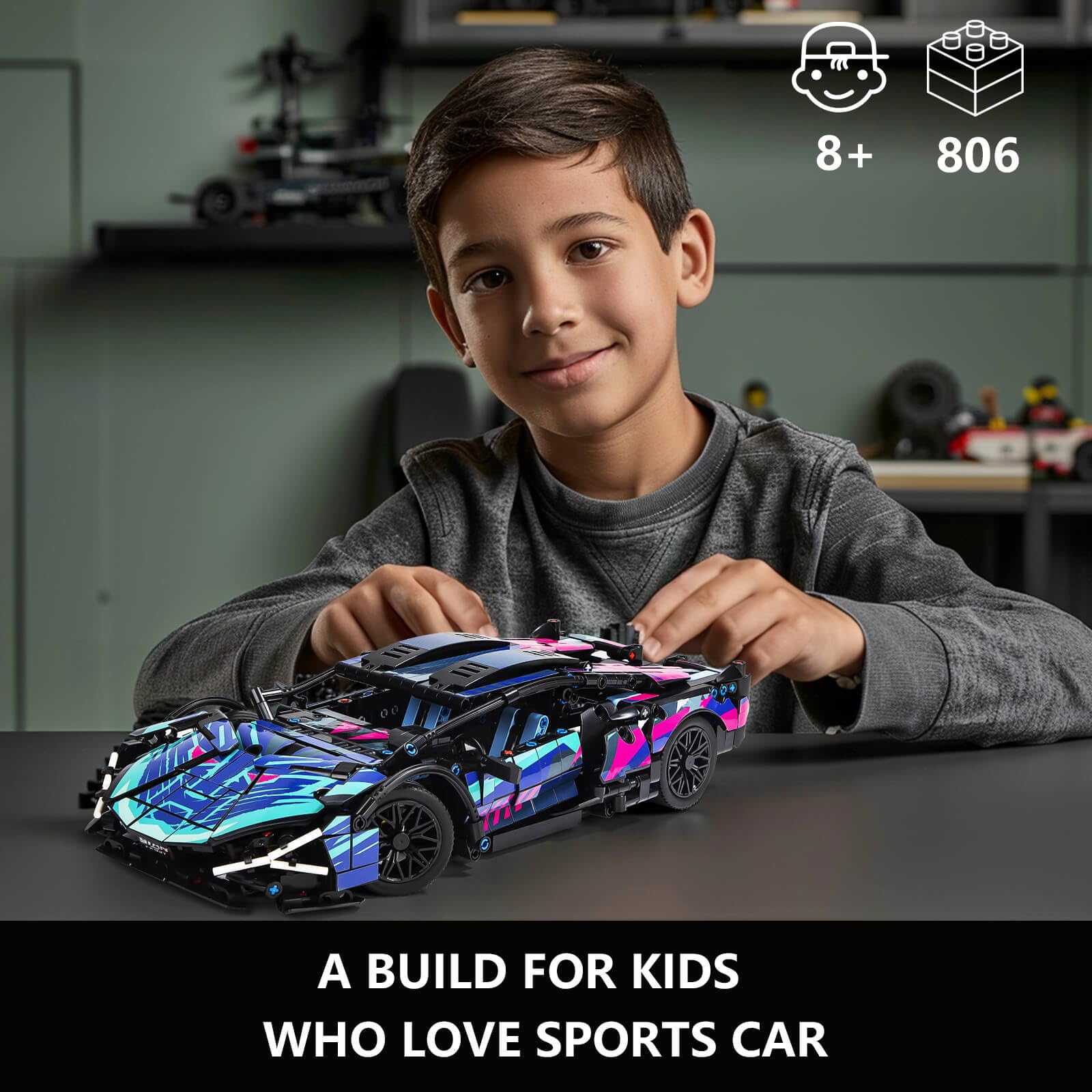 PIKARO 1:14 model with open scissor doors for interactive assembly