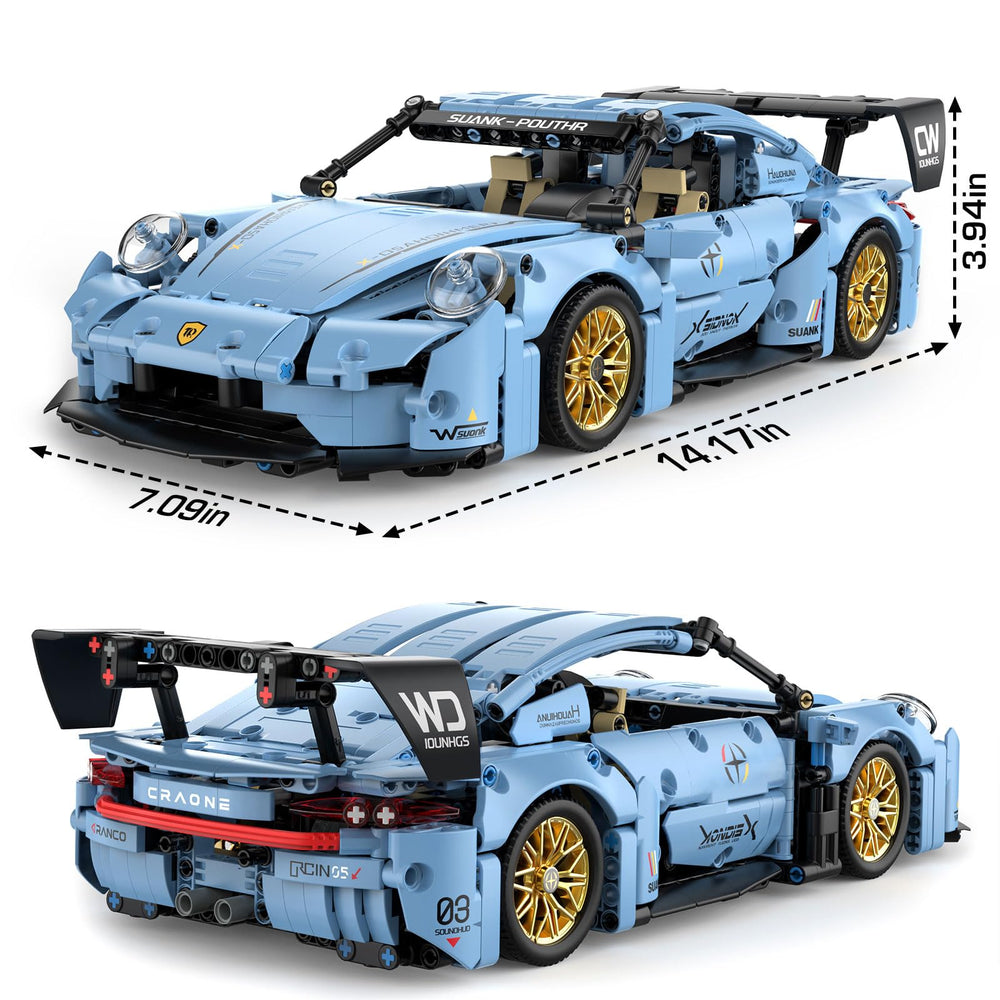 PIKARO Sports Car Building Set assembly-in-action invites teamwork and hands-on problem solving