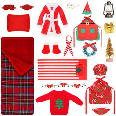 Piklodo elf sleeping bag accessory keeps your elf cozy for festive storytelling.