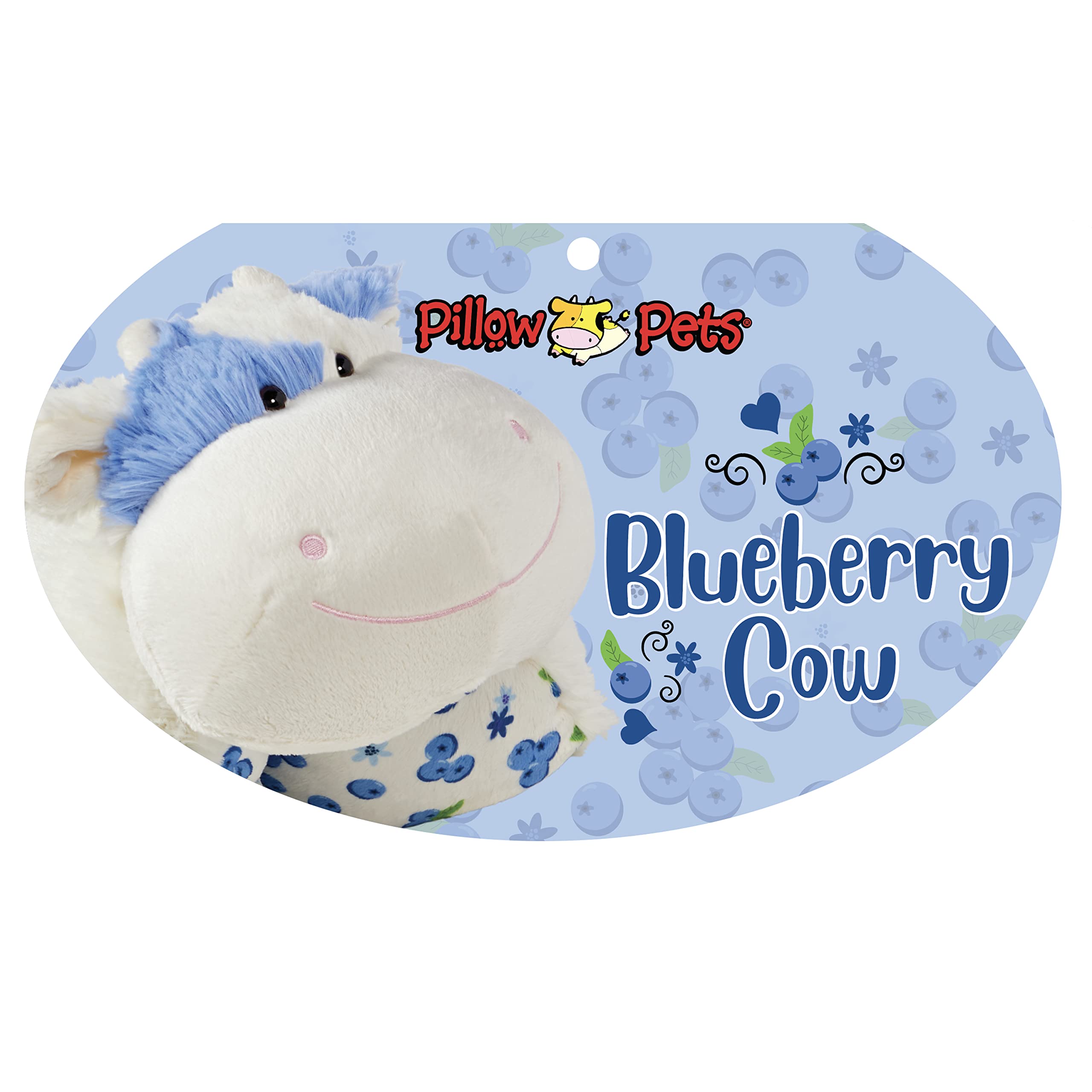 Pillow Pets Blueberry Cow in a kid’s room decor, playful and soft