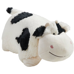Pillow Pets Cozy Cow full-body plush ready for play and bedtime comfort.