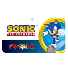 Travel-friendly Sonic Hedgehog Pillow Pets as a portable comfort buddy.