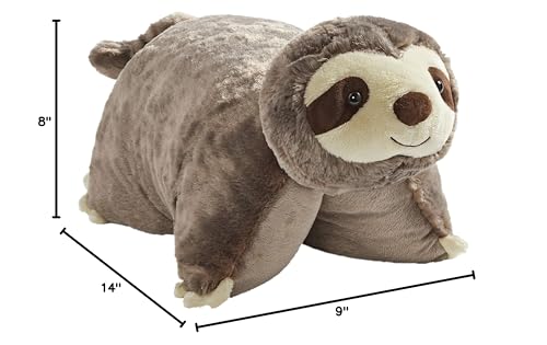 Sunny Sloth in a child's room serving as cozy decor and nap pillow.