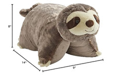Sunny Sloth in a child's room serving as cozy decor and nap pillow.