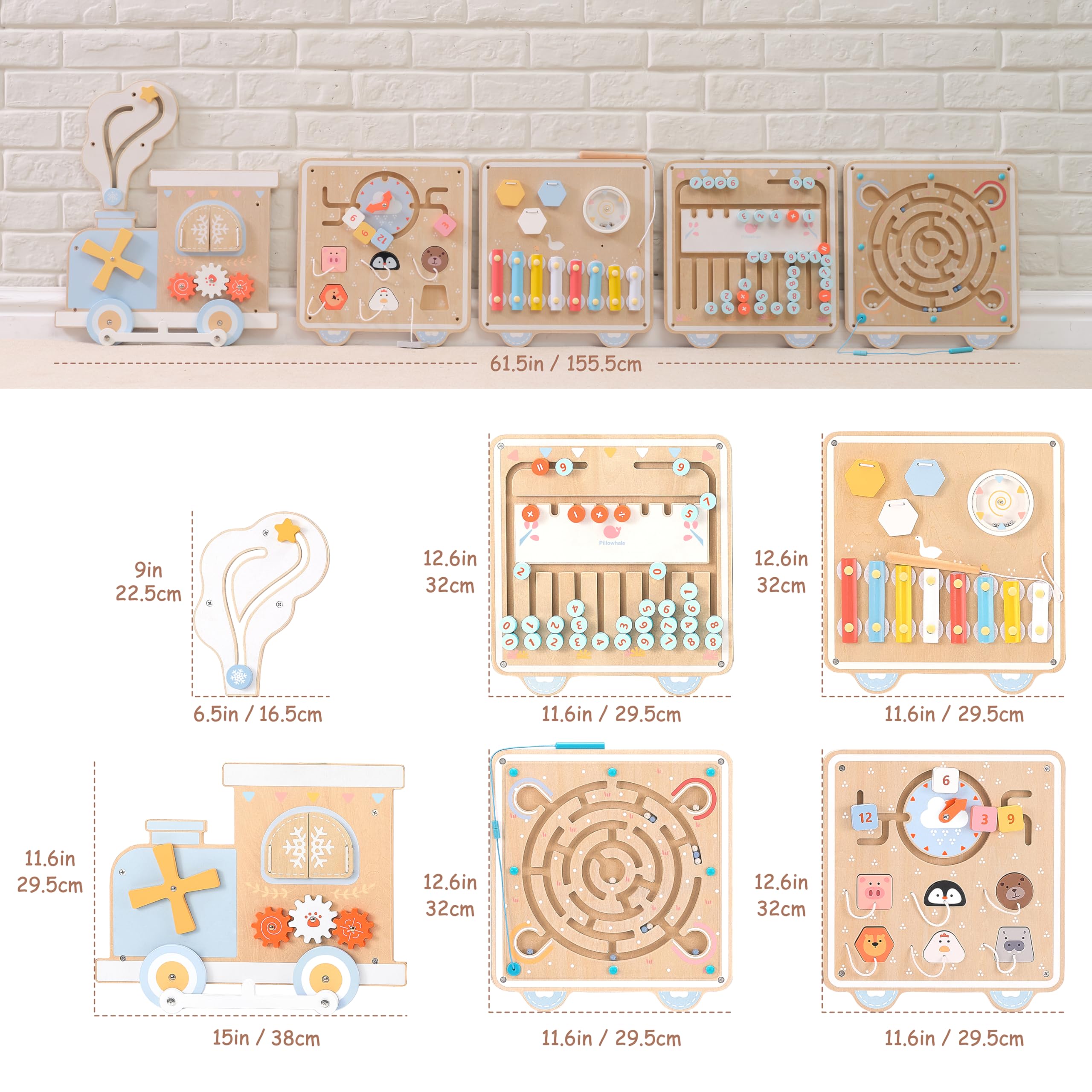 Pillowhale mirror and xylophone spark reflective play and rhythm