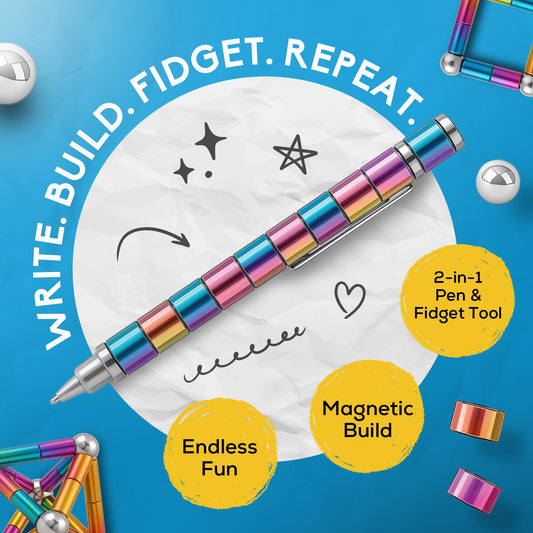 PILPOC Fidget Pen stylus tips for writing and touchscreen use.