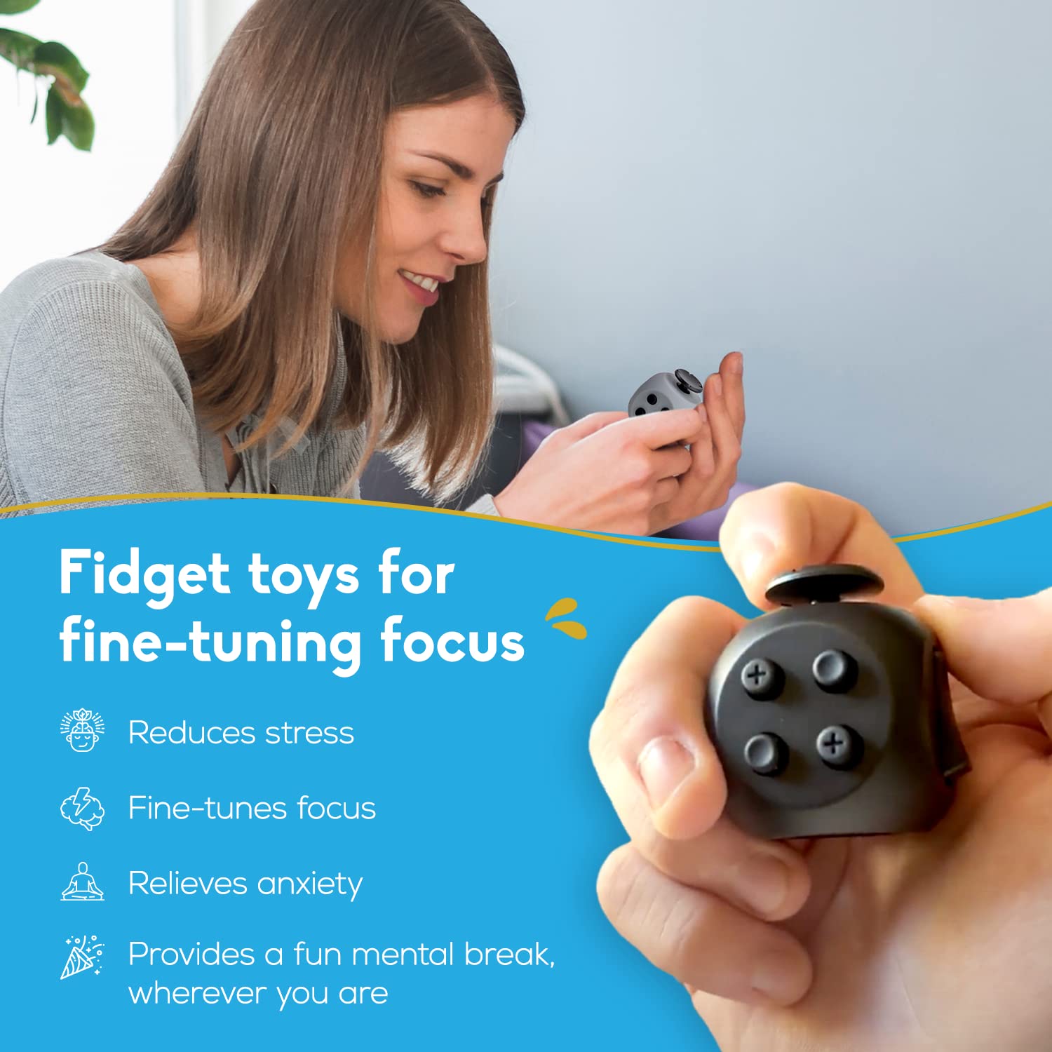 PILPOC theFube audible switch enhances mindful breaks and tactile feedback.