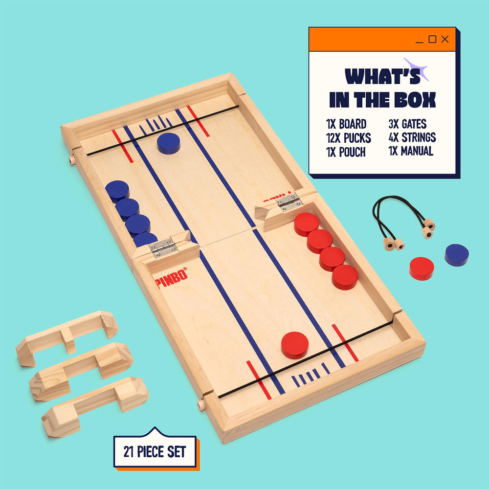 PINBO two-player head-to-head setup for direct competition.