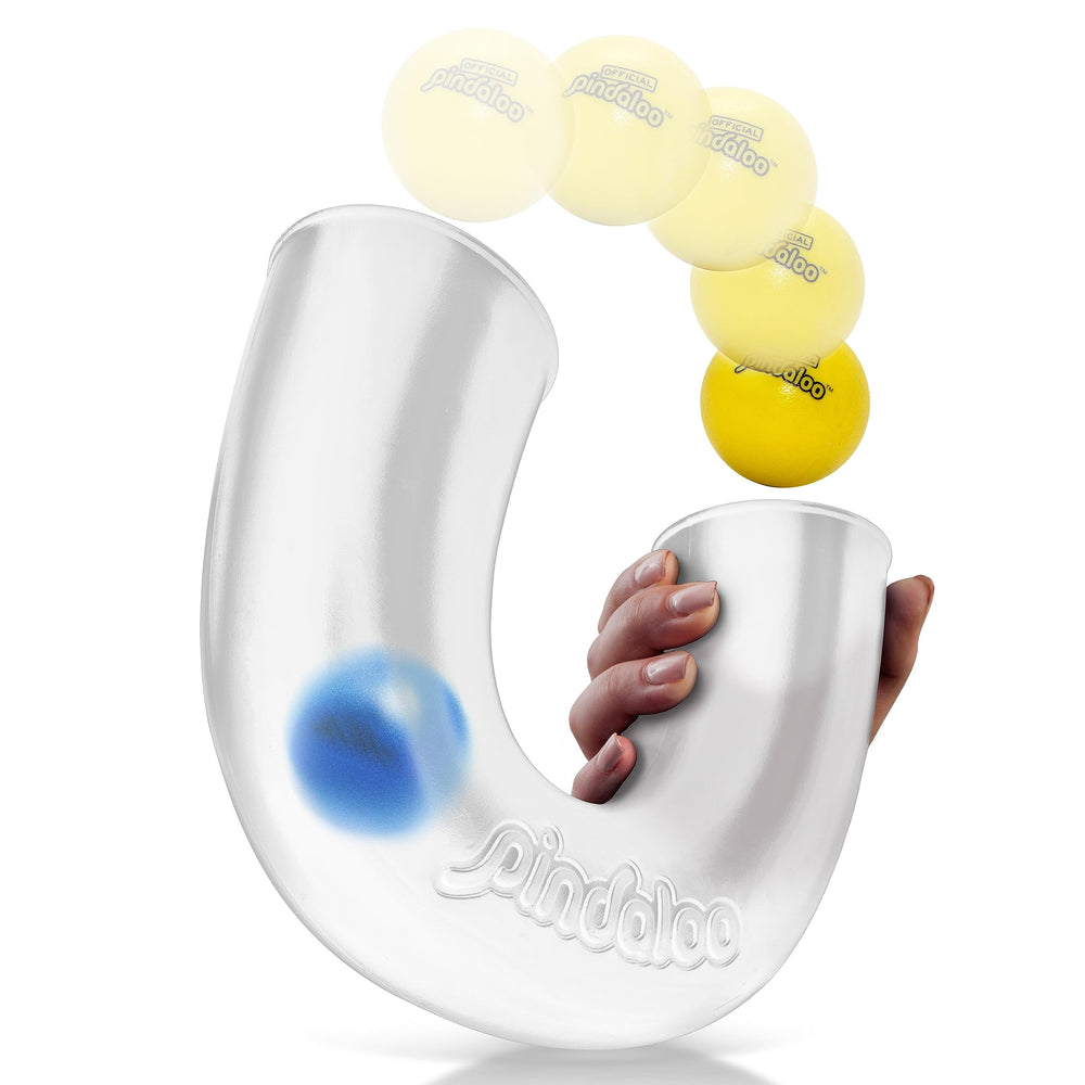 Pindaloo Original skill game with two balls for fast-paced looping fun.