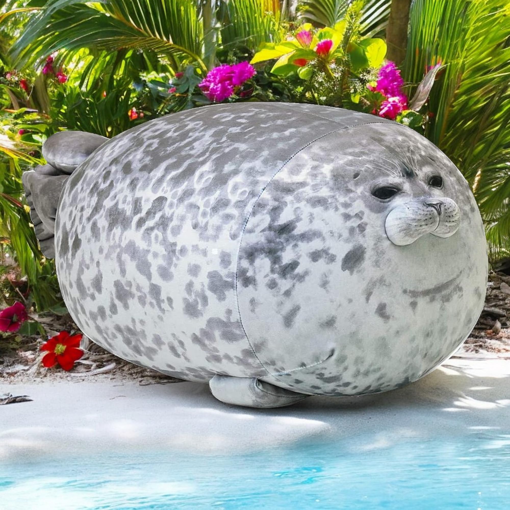 Pineapple Plush Seal Pillow close-up fabric texture for premium softness