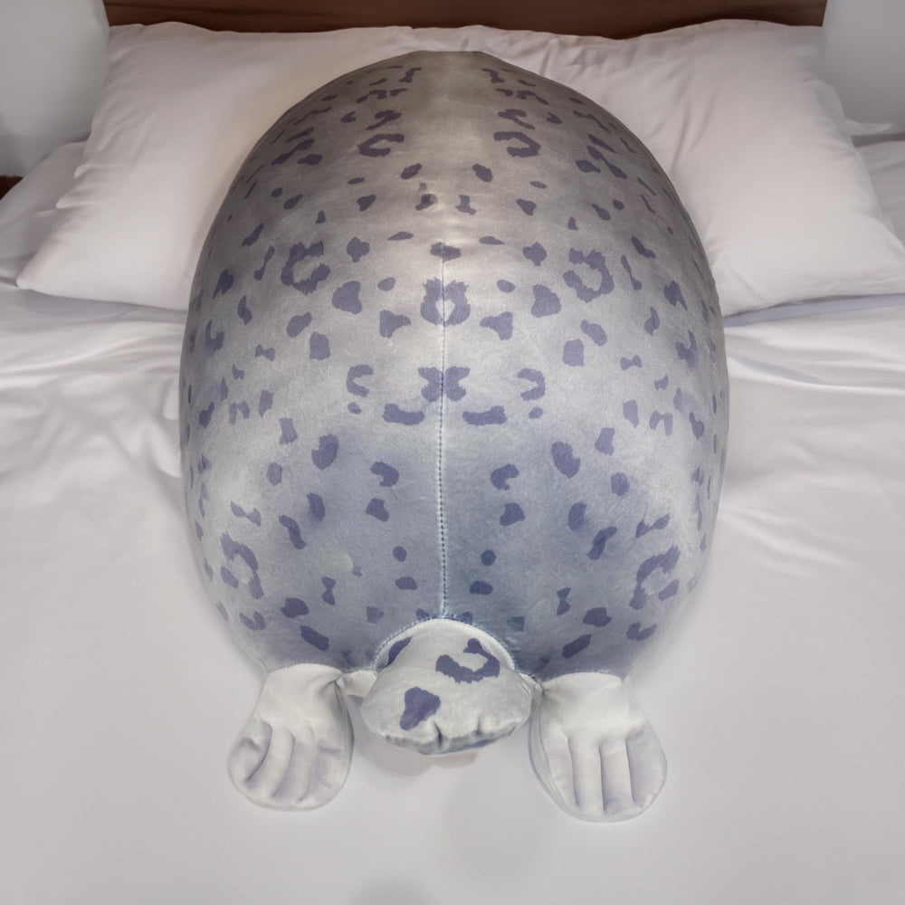 Pineapple Seal Plush Pillow washable image suggests easy cleaning and care