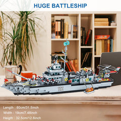 PinkBee battleship detailed bridge and masts for authentic display.