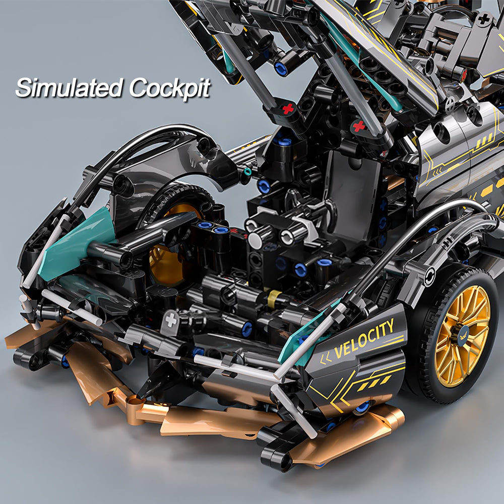 PinkBee sport car kit with LED lights demonstrates dramatic lighting for display moments.