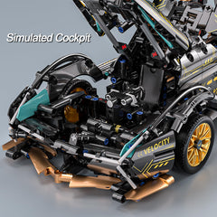 PinkBee sport car kit with LED lights demonstrates dramatic lighting for display moments.