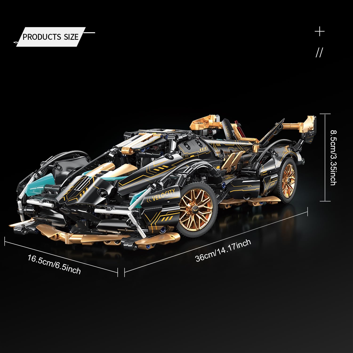 PinkBee sport car building kit open doors reveal accessible assembly steps.