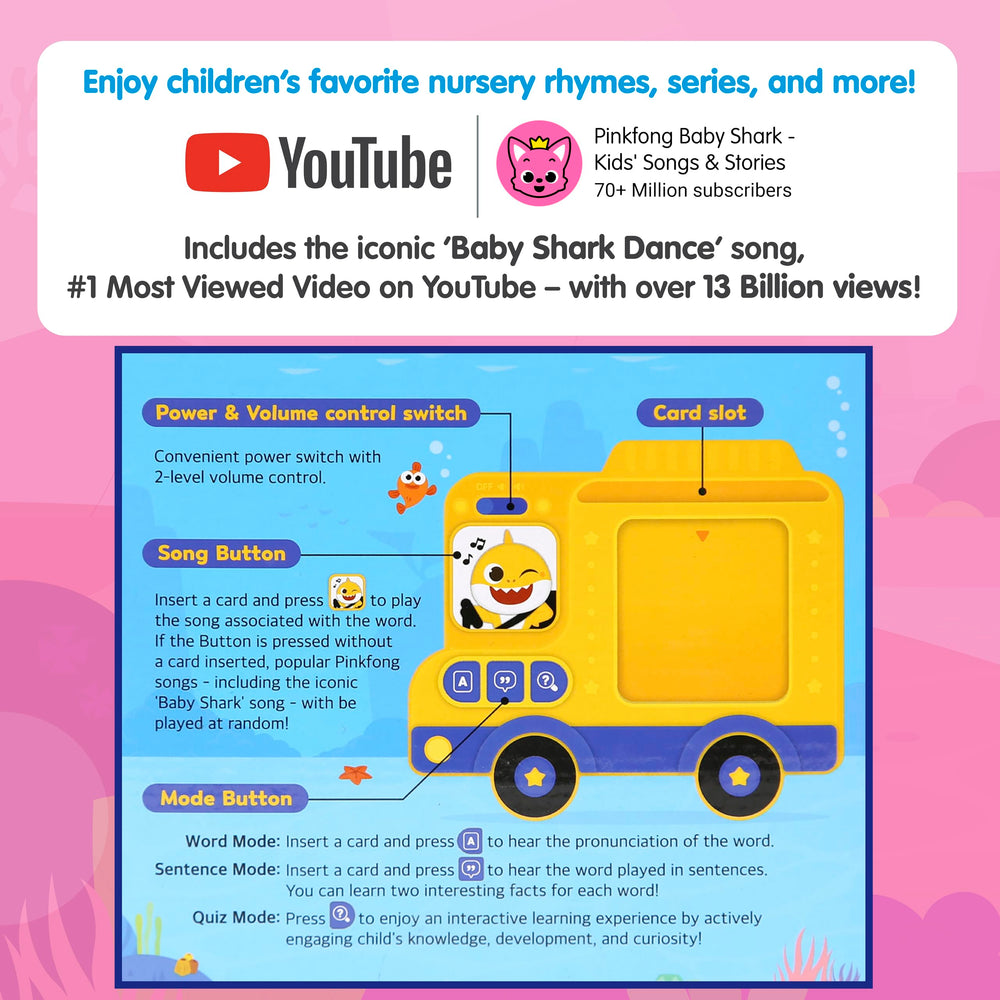 Pinkfong memory-friendly activities help kids remember new words through repetition.