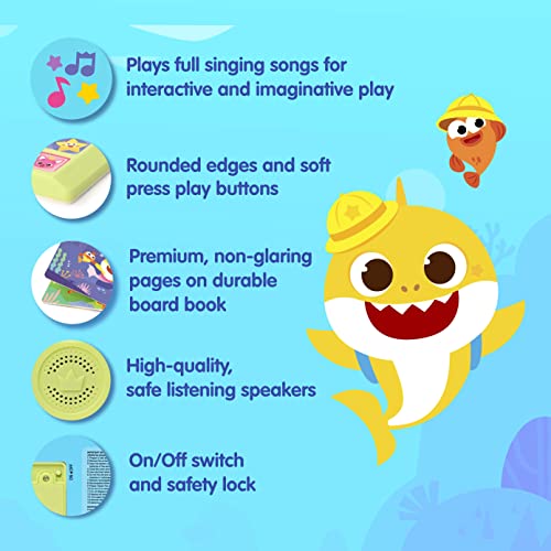 Side panel of Pinkfong Baby Shark Nursery Rhymes with ten sound buttons.