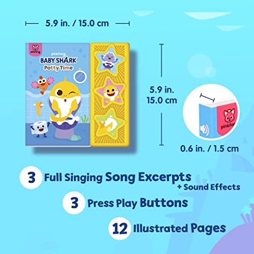 Pinkfong Baby Shark Potty Time colorful illustrations engage toddlers during routines
