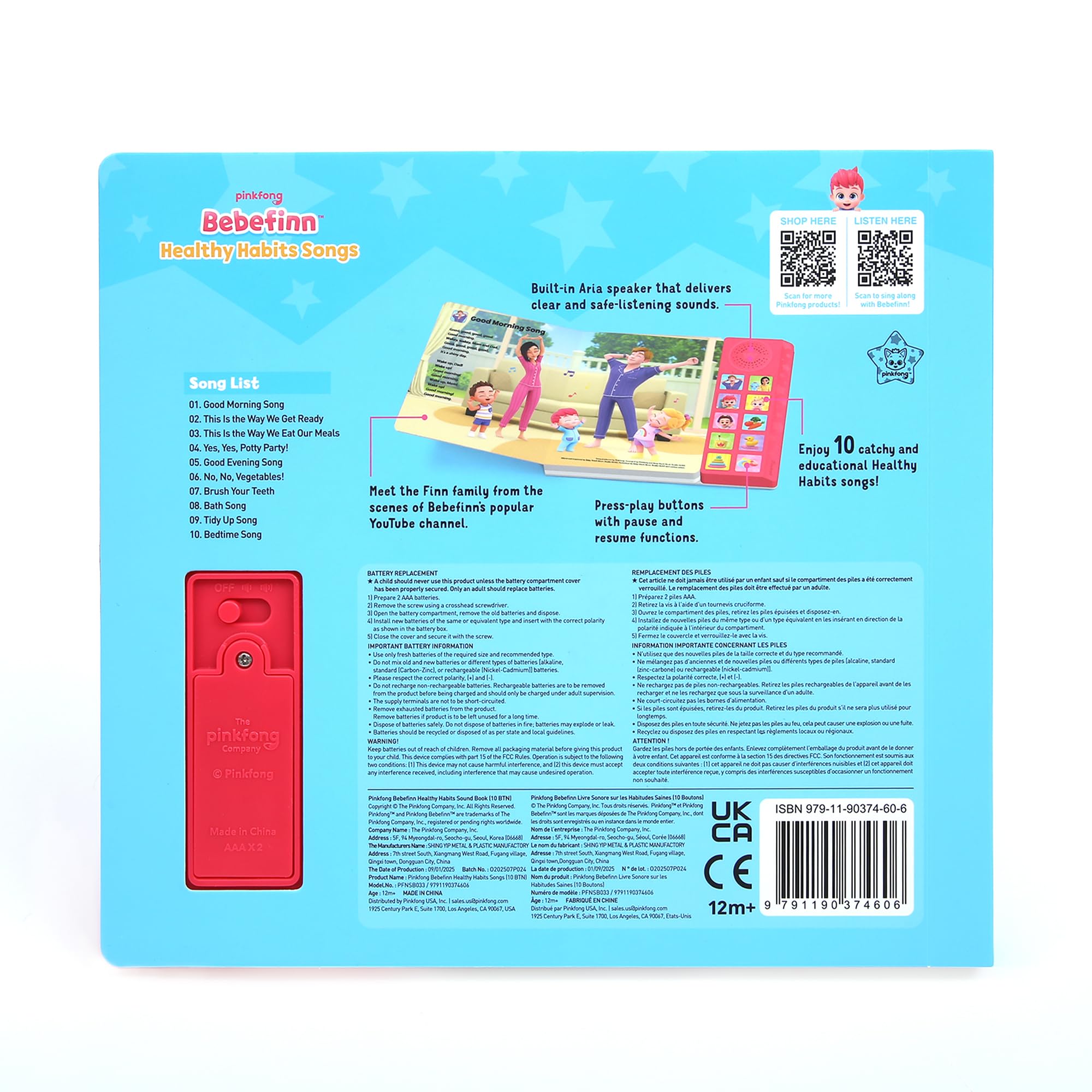 Pinkfong Bebefinn gift-ready set makes routines fun to share.