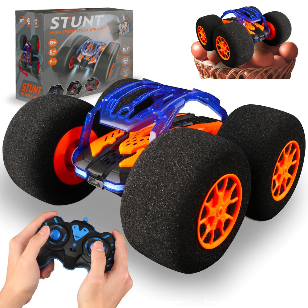Pinkking indoor RC car stunt with soft wheels for smooth indoor play