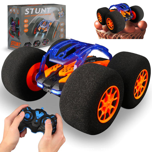 Pinkking indoor RC car stunt with soft wheels for smooth indoor play