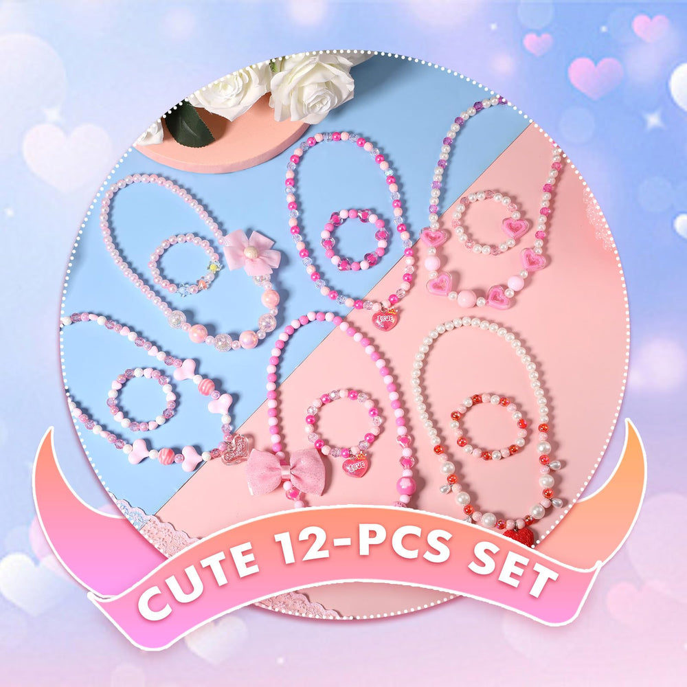 PinkSheep rainbow color beads brighten any dress-up moment and everyday wear