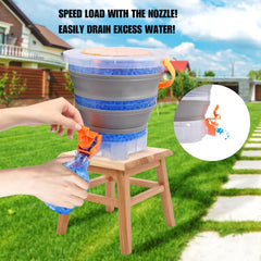 PINNACLE DYNAMICS lid and nozzle prevent spill during battles.