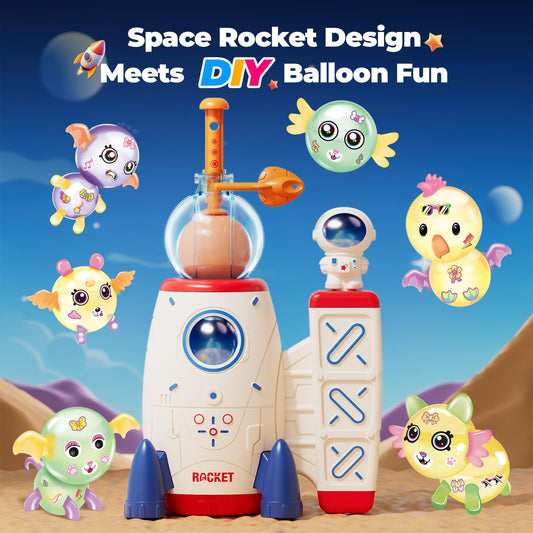 PINSHILE Space Magic decorated balloons spark imaginative storytelling during party activities.