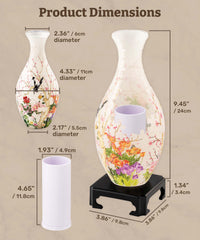 Pintoo vase glueless assembly for quick, sturdy display.